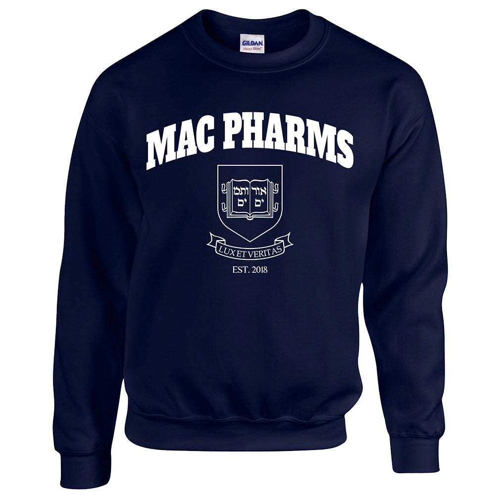 Oversized MacPharms Crew Neck Sweater | Navy